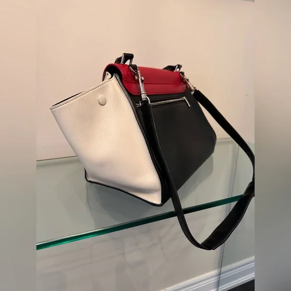 Celine Tricolor Leather Medium Trapeze Bag - Picture 7 of 16